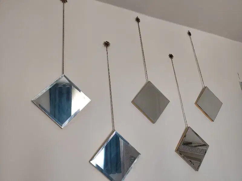 آینه دکوراتیو ۵تکه لوزی|آینه|تویسرکان, |دیوار