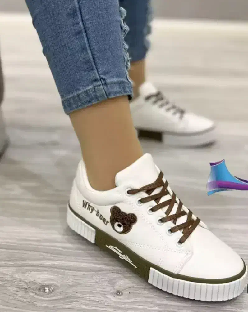 کتونی کفش ونس مدل تدی خرسی و ضربان قلب سفید و مشکی|کیف، کفش، کمربند|قم, شاه ابراهیم|دیوار