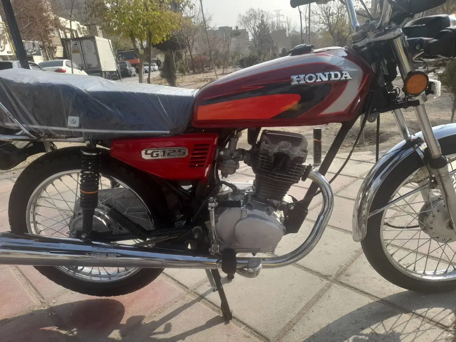 هوندا ۱۲۵ درحد مدل ۹۳|موتورسیکلت|تهران, خاک سفید|دیوار