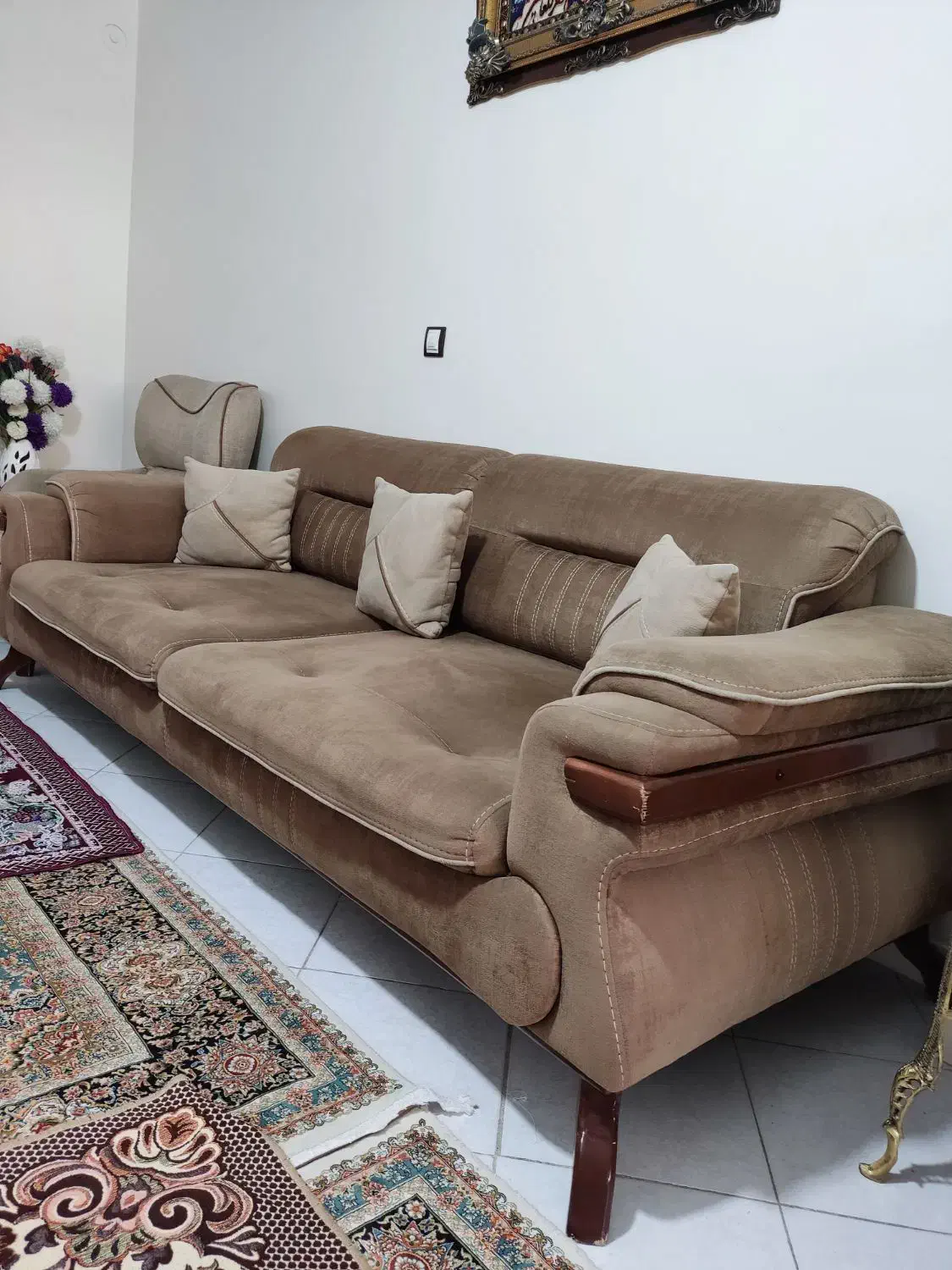 مبلمان راحتی ۷نفره|مبلمان خانگی و میز عسلی|تهران, جنت‌آباد مرکزی|دیوار
