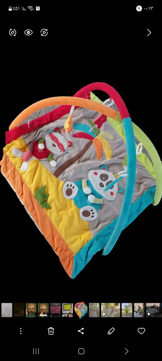 تشک بازی و آویز ست تخت خارجی|اسباببازی بچه|اراک, |دیوار