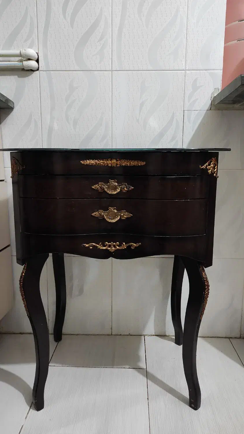کنسول قاشق و چنگال چوبی|بوفه، ویترین، کنسول|شیروان (خراسان), |دیوار