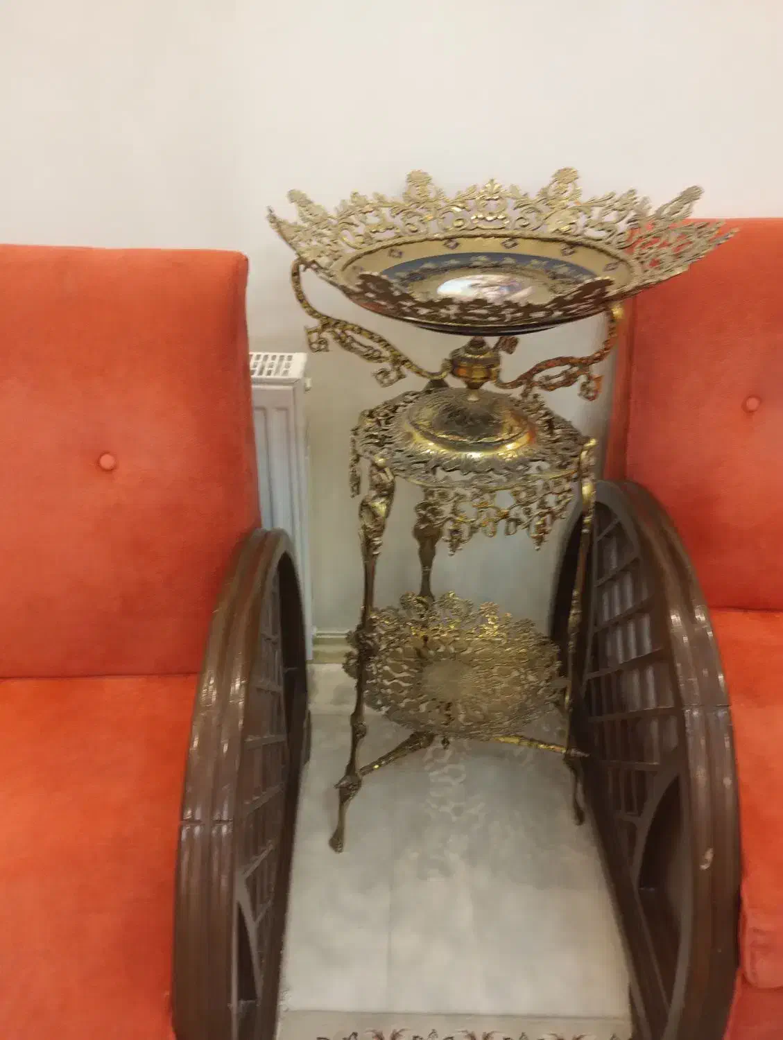 ظرف میوه برنز کنار سالنی|ظروف سرو و پذیرایی|پردیس, فاز ۴|دیوار