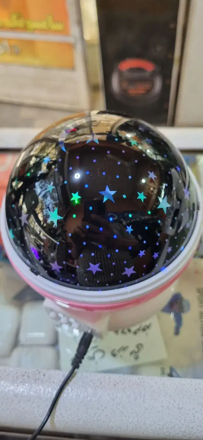 چراغ دیسکویی زیبا ماه و ستاره|ریسه و چراغ تزئینی|کاشان, حاج جمال|دیوار