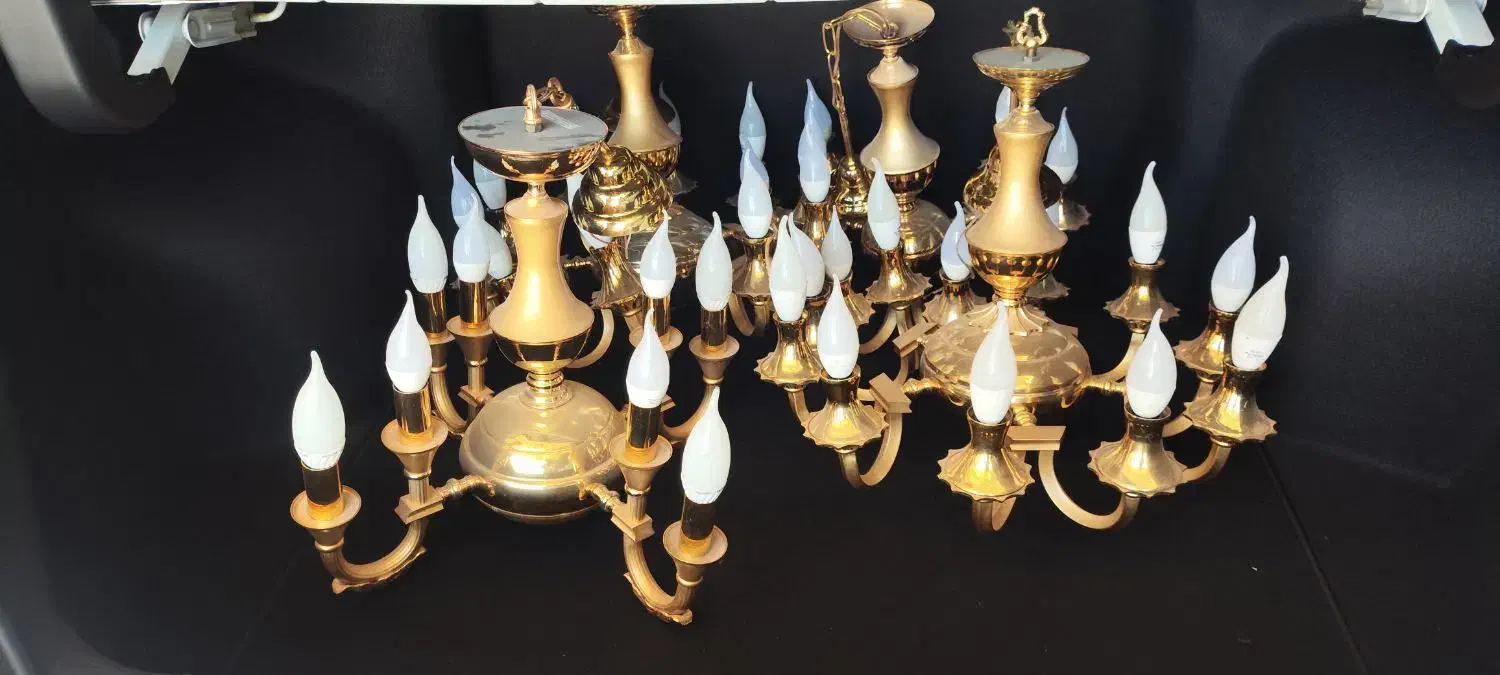 ۴ عدد لوستر تمیز|لوستر و چراغ آویز|کرمان, |دیوار