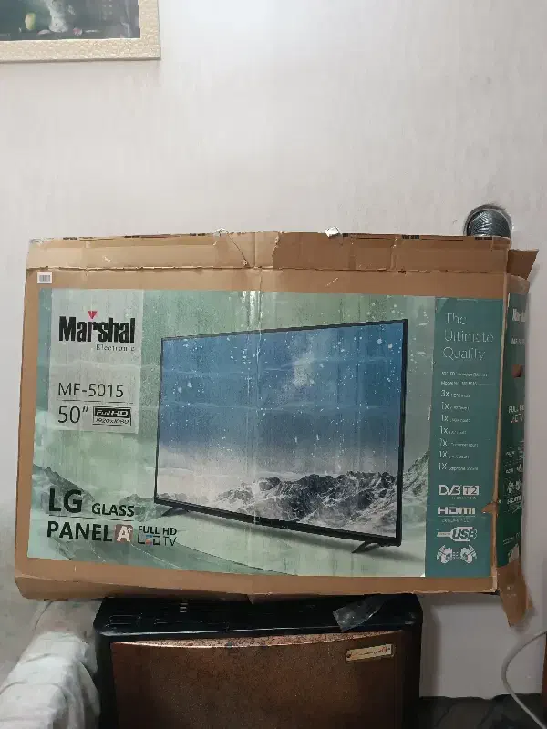 کارتن تلویزیون 50اینچ مارشال|تلویزیون و پروژکتور|مشهد, انقلاب|دیوار