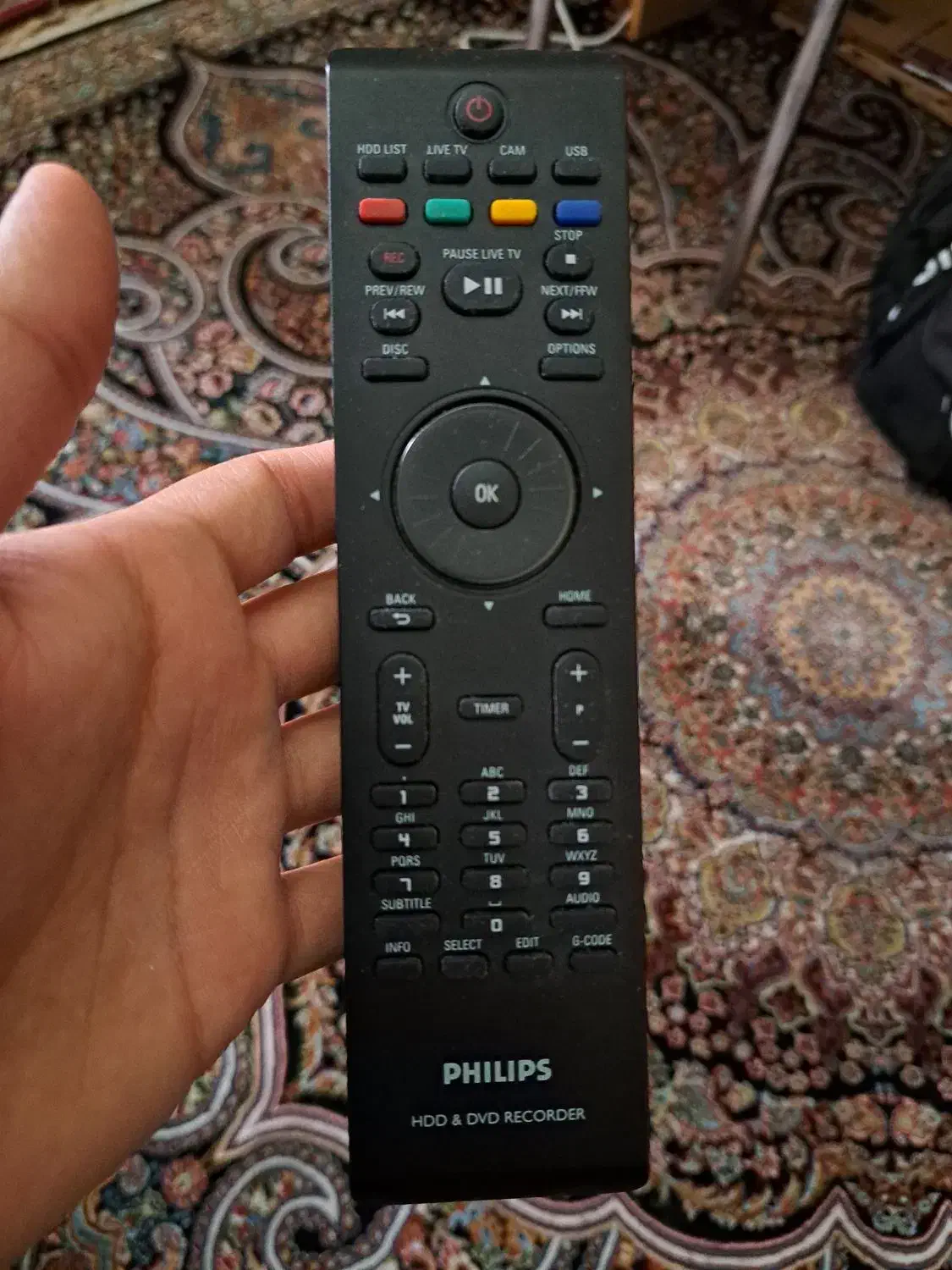 یک عدد کنترل dvd رکوردر فیلیپس نو|پخش‌کننده DVD و ویدیو|شیراز, معالی‌آباد|دیوار