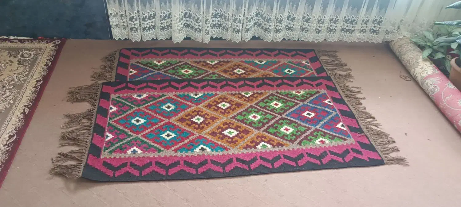 گلیم پشمی دستبافت|گلیم، جاجیم، گبه|پاکدشت, پاکدشت (مامازند)|دیوار