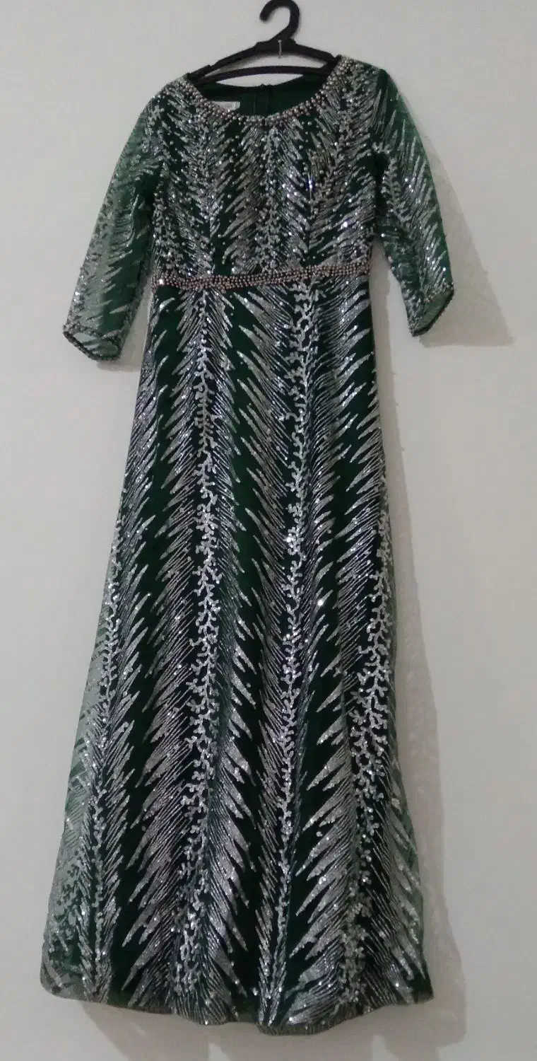 لباس مجلسی،سبز یشمی نو نو،سایز از ۴۰تا۴۴میخوره|لباس|خمین, |دیوار