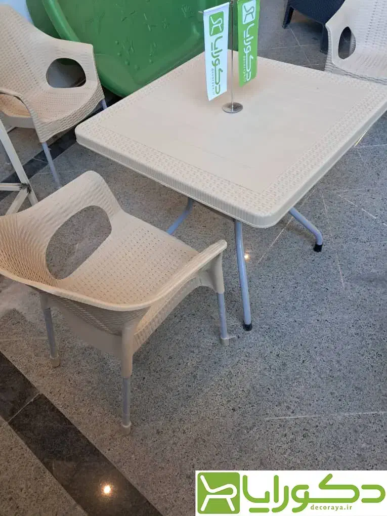 میز و صندلی پلیمری حصیر باف|کافیشاپ و رستوران|مشهد, ویلاشهر|دیوار