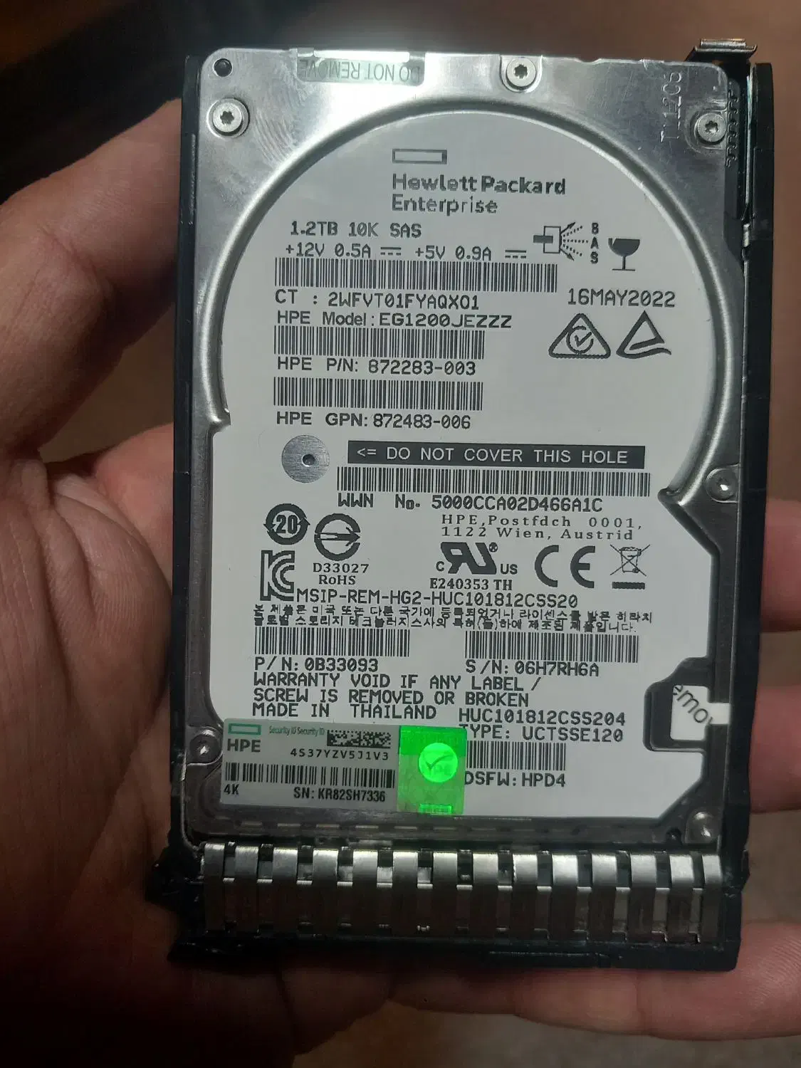 هارد sas 10k 1.2tb hpe|قطعات و لوازم جانبی رایانه|تهران, توحید|دیوار