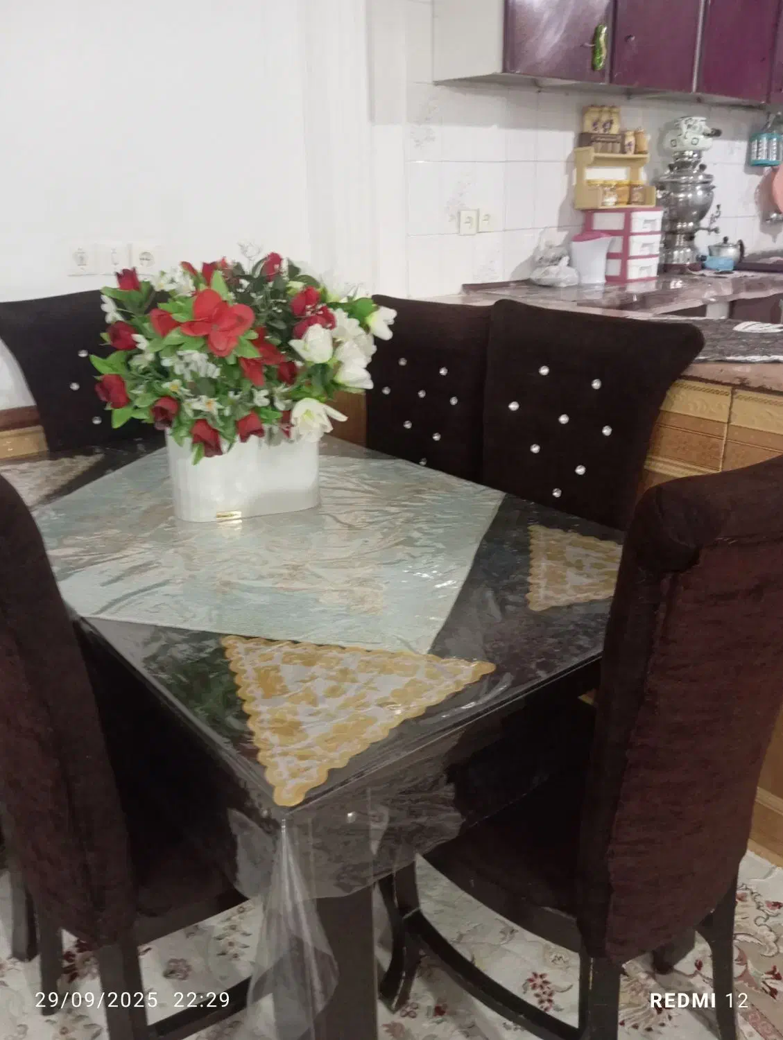 میز نهار خوری|میز و صندلی غذاخوری|فریمان, |دیوار