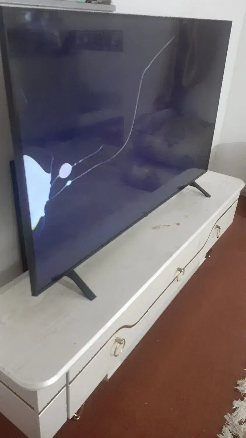 تلویزیون شکسته ۵۵اینچ ال جی نانو۷۵|تلویزیون و پروژکتور|چابهار, |دیوار