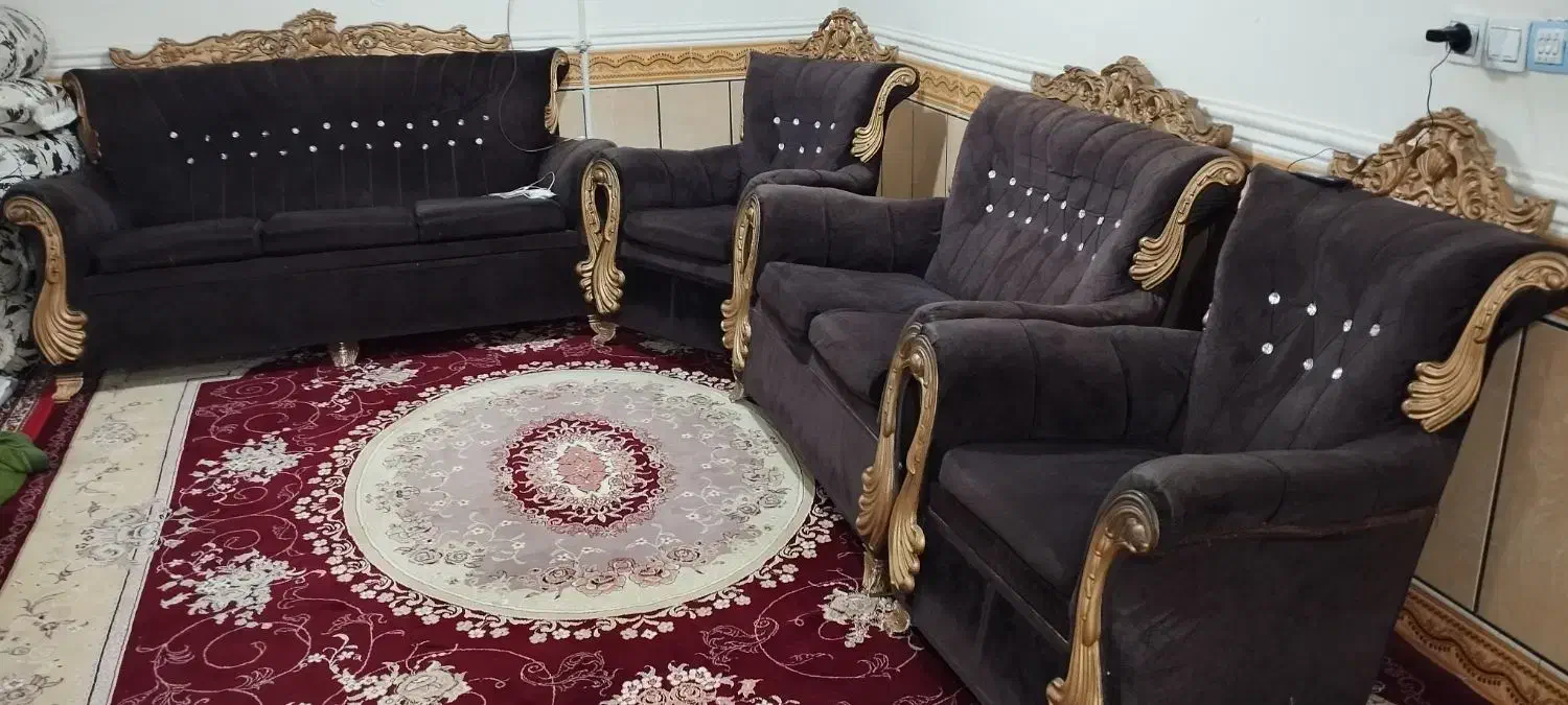 یک دست مبل ۷ نفره|مبلمان خانگی و میز عسلی|یاسوج, |دیوار