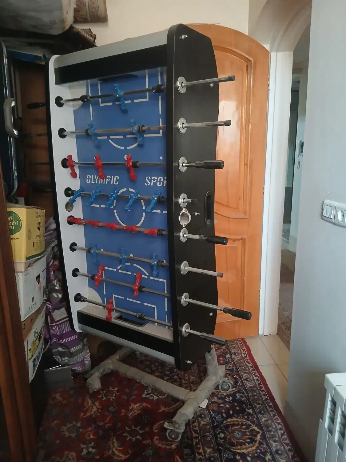 فوتبال دستی حرفه‌ای چرخدار و تاشو، کاملا نو و بزرگ|ورزش‌های توپی|قم, زنبیل آباد|دیوار
