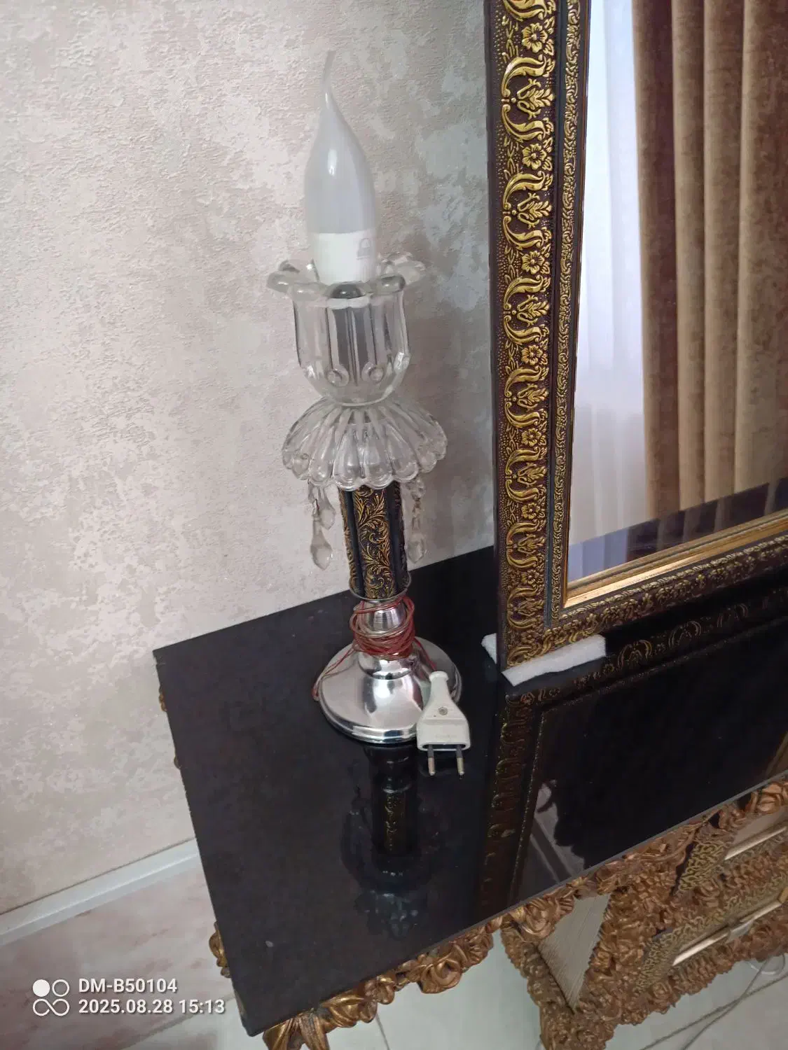 آینه کنسول و شمعدان|بوفه، ویترین، کنسول|شیراز, لشکری‎|دیوار