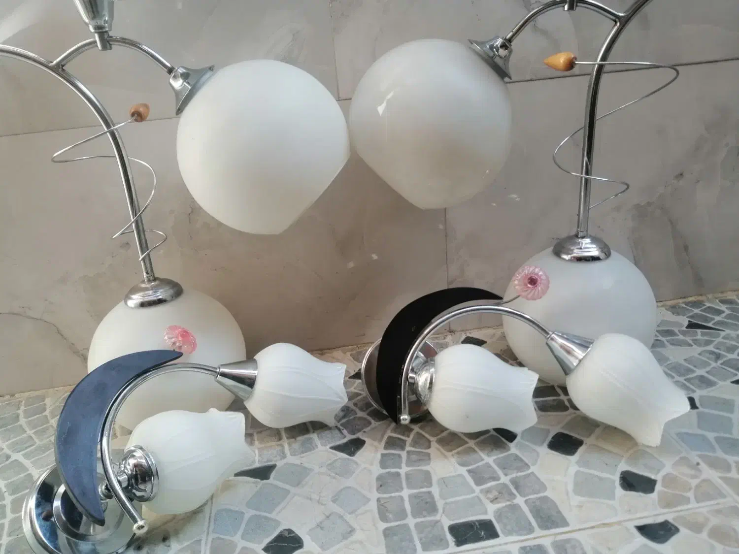 لوستر|لوستر و چراغ آویز|رشت, جانبازان|دیوار