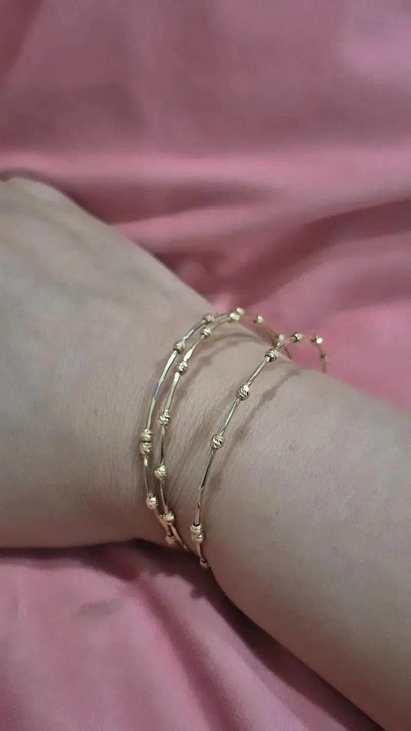 النگوی مفتولی 3عدد....پلاک طرح آوا|جواهرات|بجنورد, |دیوار