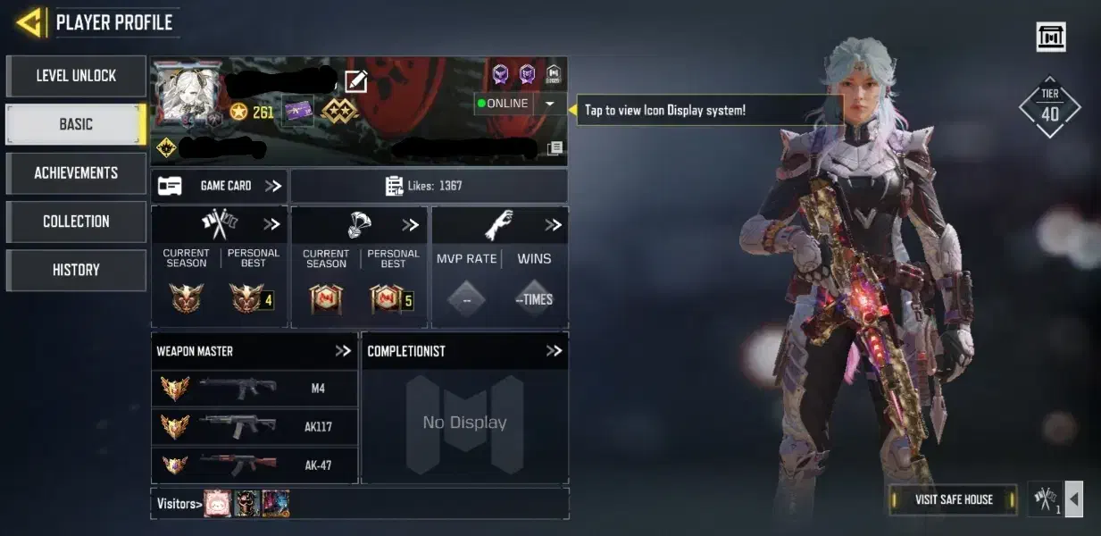 اکانت کالاف لول 261 لطفا کامل بخونید|کنسول، بازی ویدئویی و آنلاین|لنجان, |دیوار