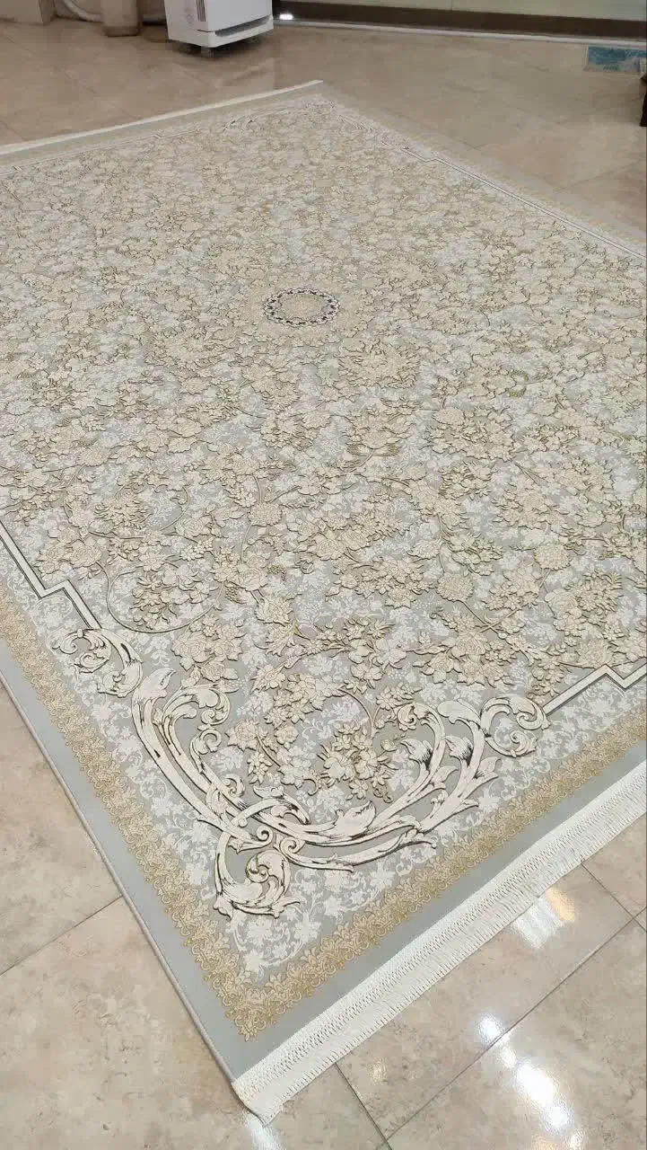 اصل فرش طلاکوب بافت برجسته با 60 ماه ضمانت|فرش|کاشان, زیارتی|دیوار