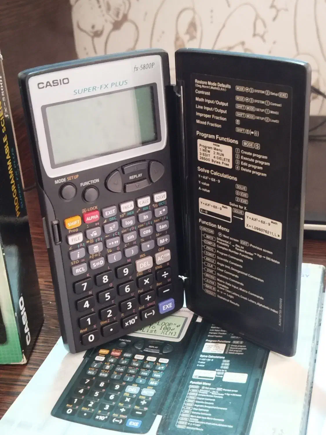 ماشین حساب مهندسی کاسیو fx5800p|لوازم التحریر|پرند, فاز ۳|دیوار