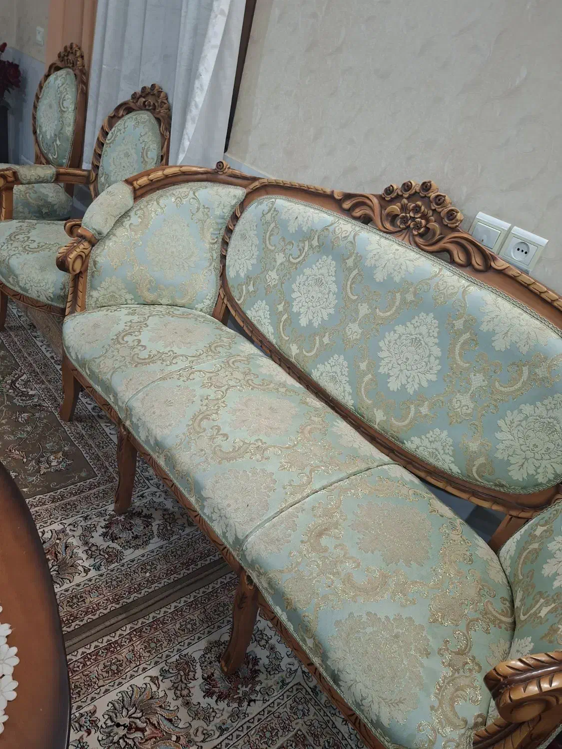 مبل سلطنتی|مبلمان خانگی و میز عسلی|معصومیه, |دیوار