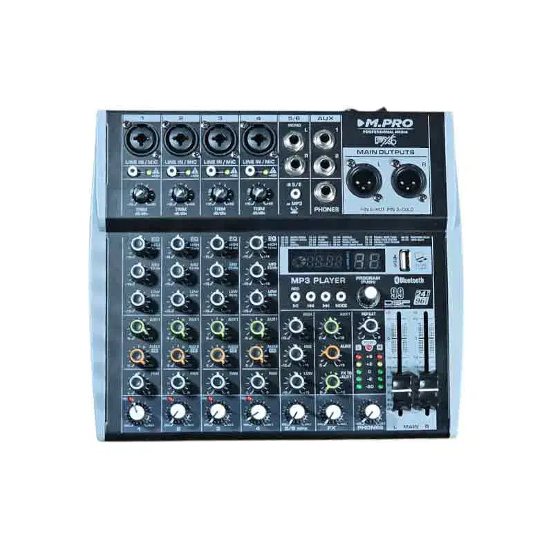 میکسر ۶ و ۸ کانال ام پرو mixer دیجی موسیقی زنده|سیستم صوتی خانگی|مشهد, راه آهن|دیوار