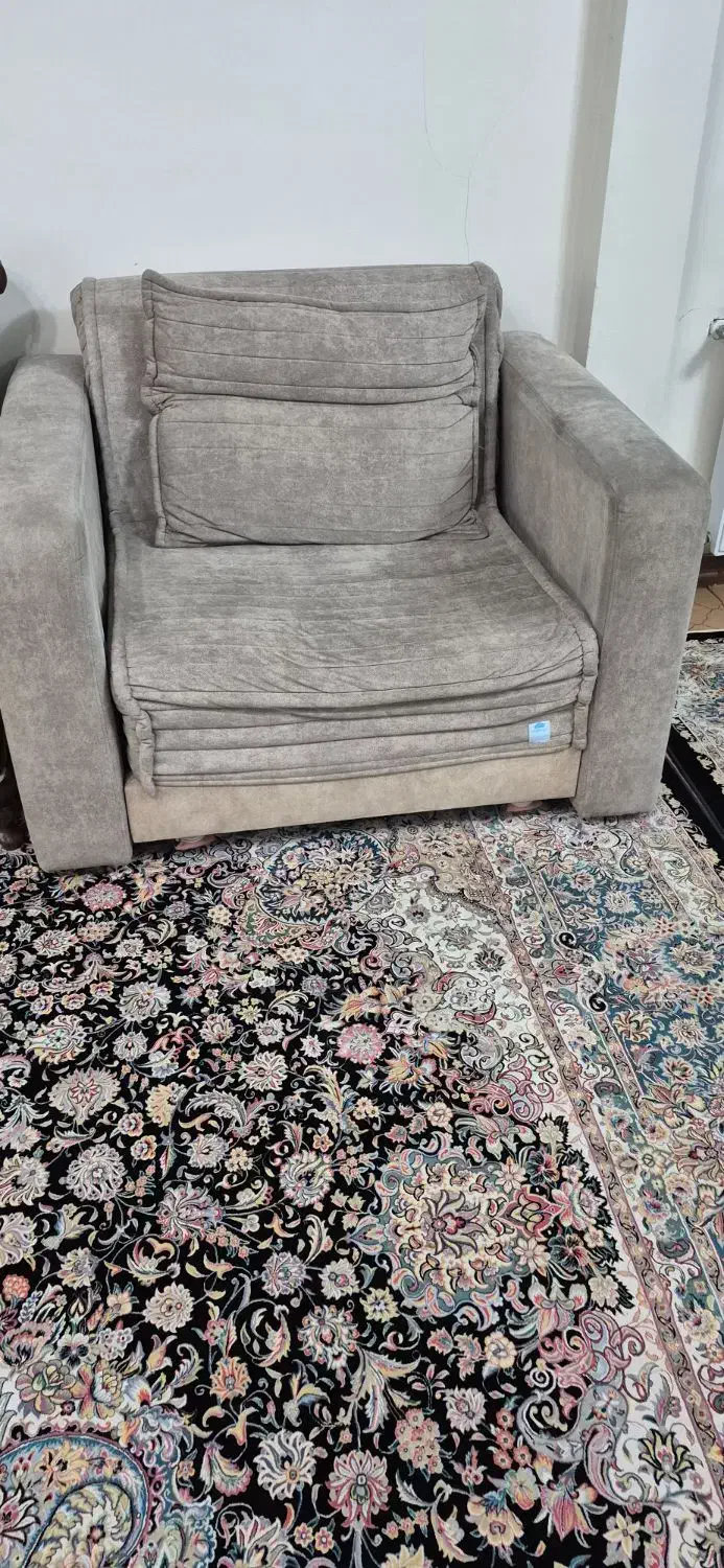 مبل تختخواب شو تک نفره|تشک تختخواب|قرچک, شهرک طلائیه|دیوار