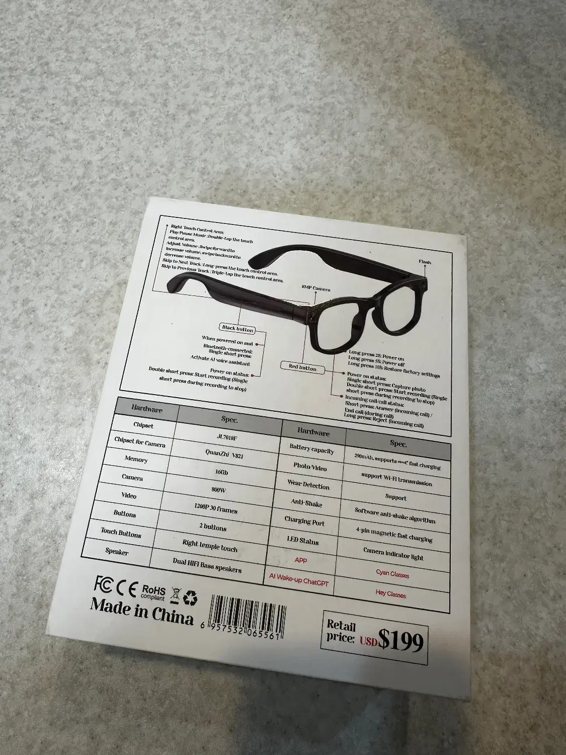 عینک هوشمند دوربین دار|لوازم جانبی موبایل و تبلت|تهران, جنت‌آباد جنوبی|دیوار