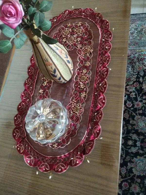 رانر ، رومیزی ، چهار تکه نو|پرده، رانر، رومیزی|تهران, سلسبیل شمالی|دیوار