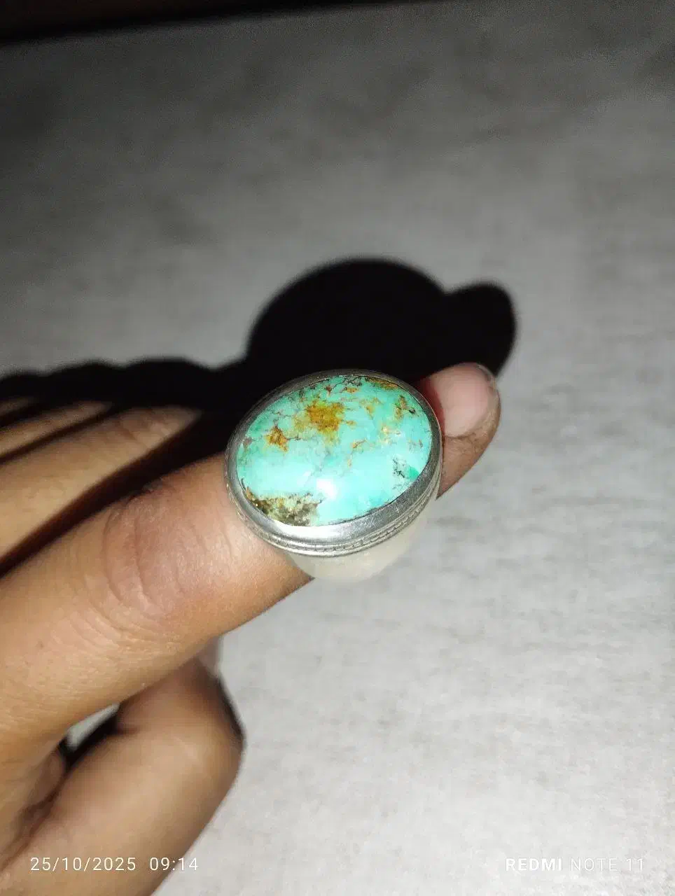 انگشتر نقره فیروزه نیشابور|جواهرات|کرمانشاه, |دیوار