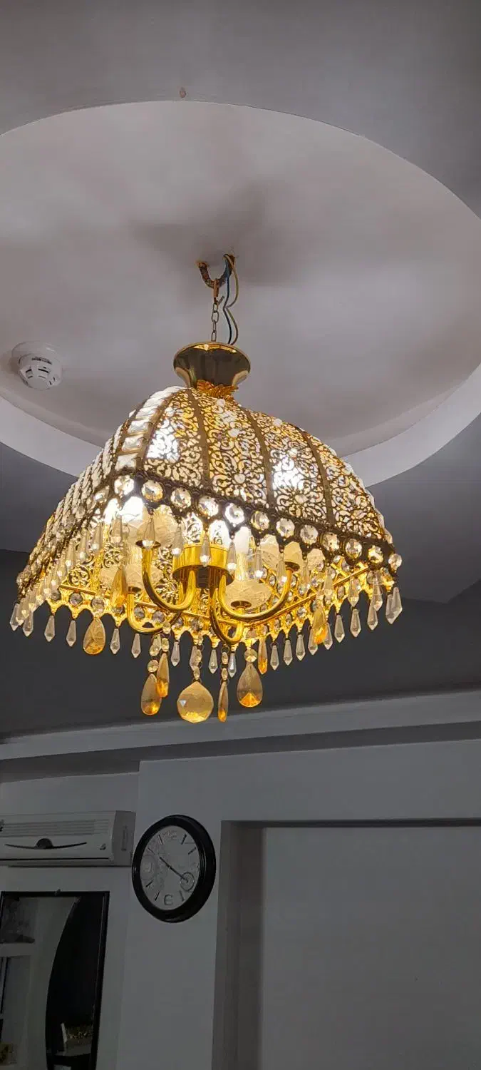 لوستر جفت|لوستر و چراغ آویز|ساوه, |دیوار