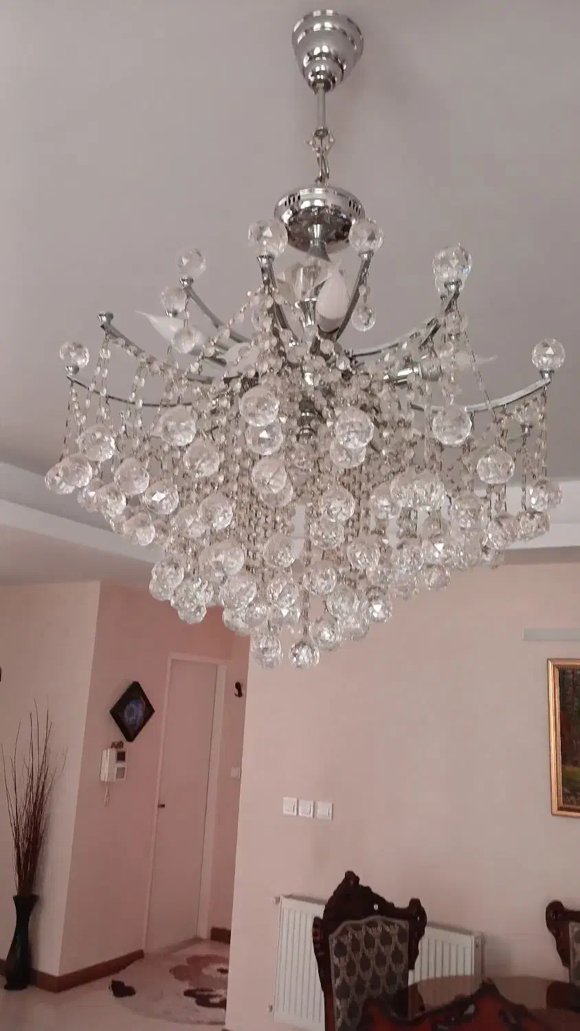 لوستر کریستال اصل چک|لوستر و چراغ آویز|پردیس, فاز ۲|دیوار