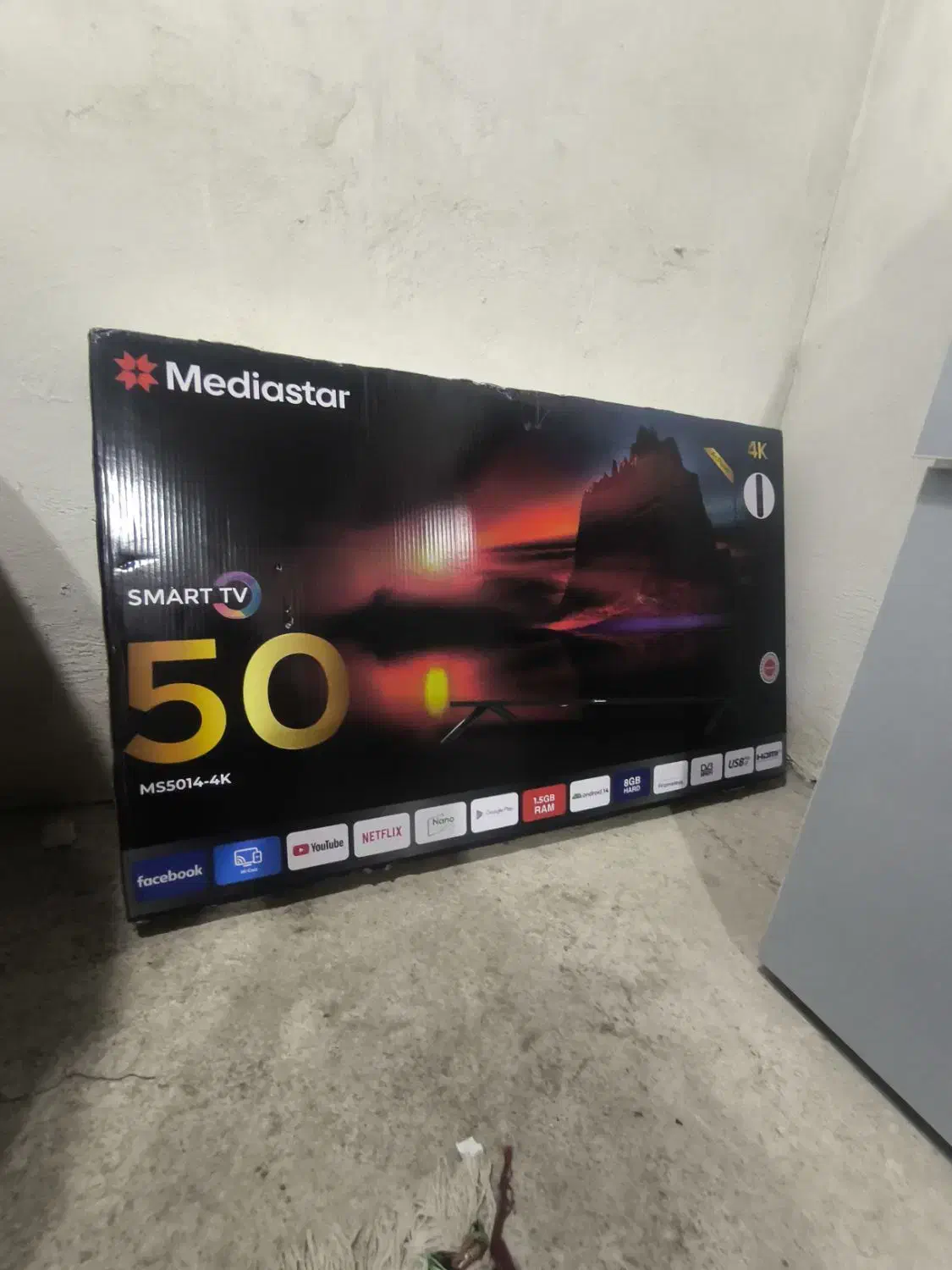 یک دستگاه تلویزیون 50اینچ نو|تلویزیون و پروژکتور|زابل, |دیوار