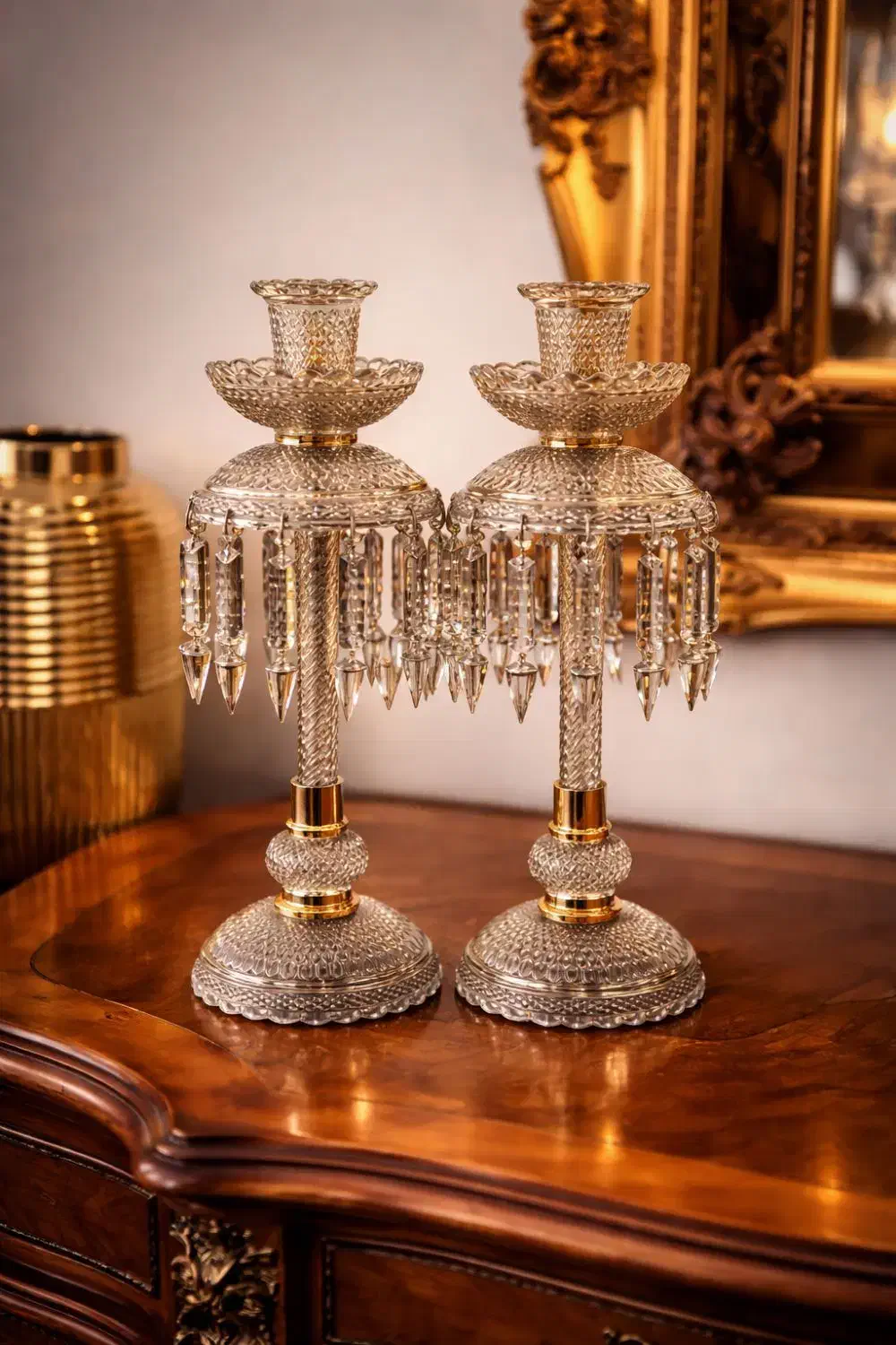 آباژور و شمعدان کریستال وارداتی باکارات|لوستر و چراغ آویز|تهران, امانیه|دیوار