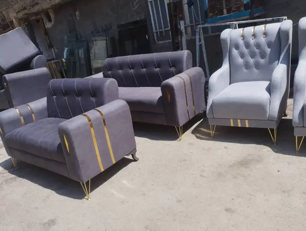 مبلمان 7نفره اسکارلت پایه چوبی وفلزی|مبلمان خانگی و میز عسلی|چابهار, |دیوار