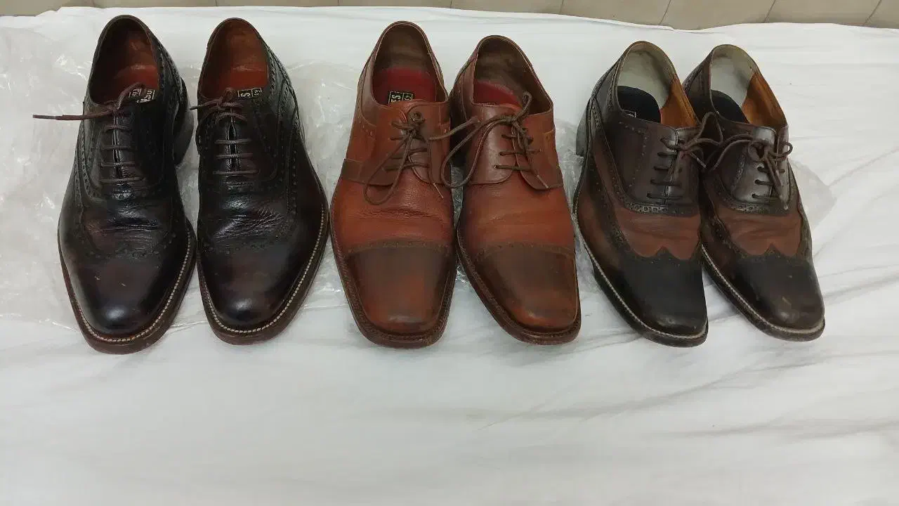 کفش دست دوز اصل کفش اسکوئی با جعبه سایز ۴۲|کیف، کفش، کمربند|اسکو, |دیوار