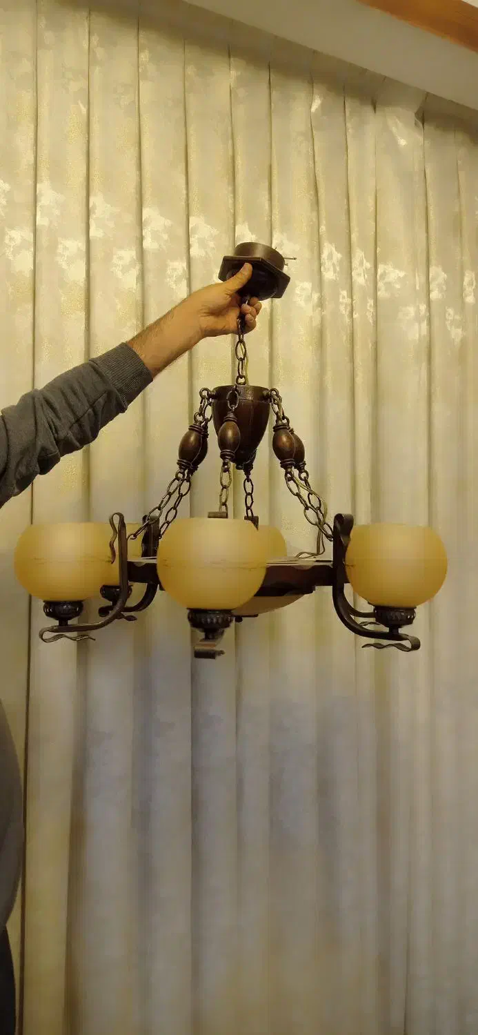 لوستر چوبی|لوستر و چراغ آویز|تهران, ارامنه|دیوار