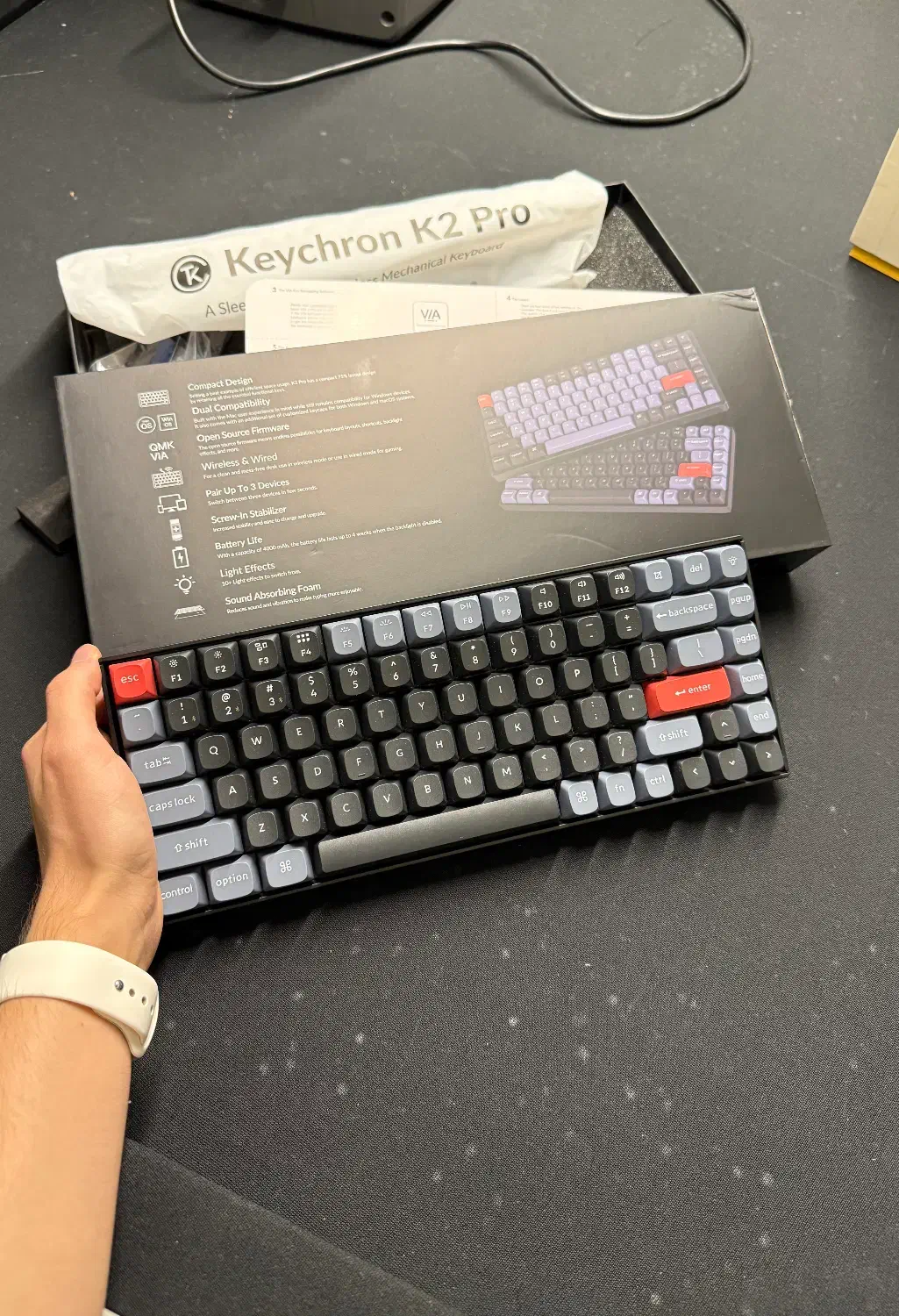 کیبورد keychron k2 pro نو|قطعات و لوازم جانبی رایانه|تهران, گلستان (شهرک راه آهن)|دیوار
