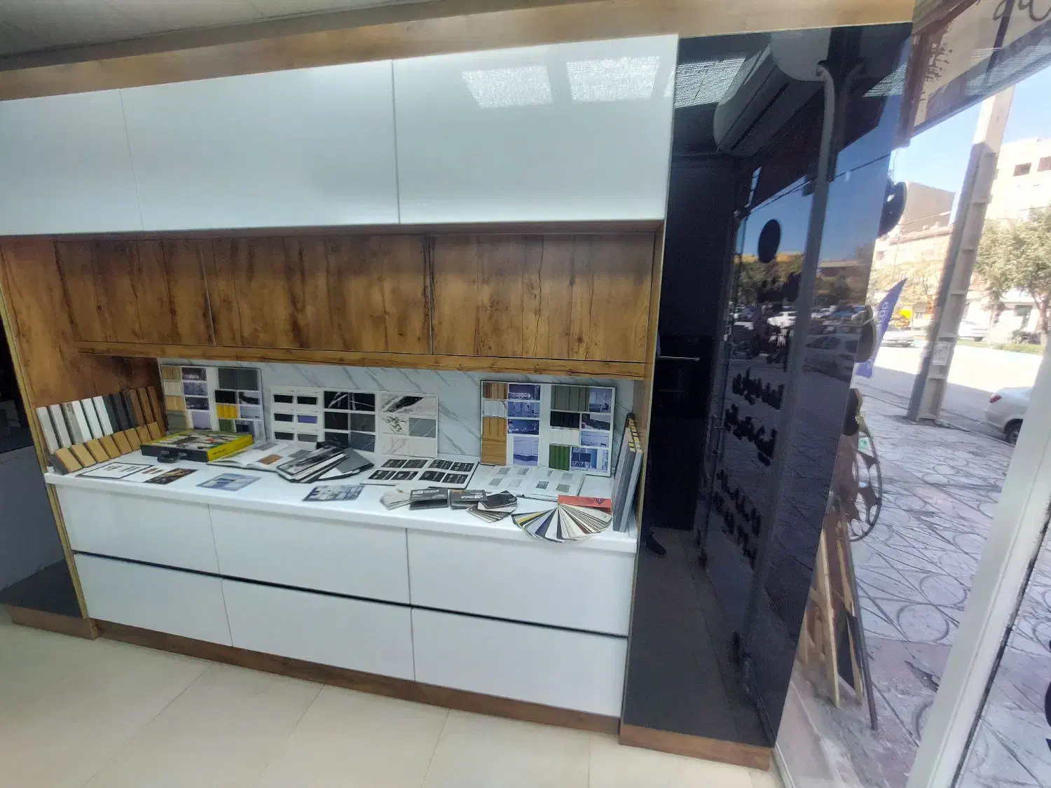 دکور دفتر کابینت هایگلس|دفتر کار|کرمانشاه, |دیوار