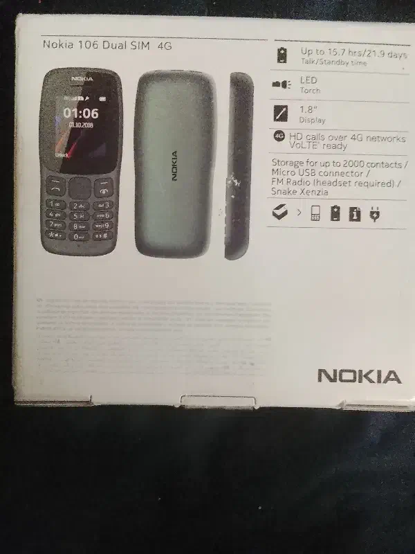nokia 106 dual sim 4G|موبایل|کرمانشاه, |دیوار