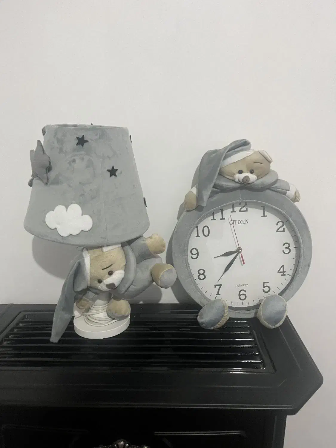 ساعت و آباژور کودک|چراغ خواب و آباژور|تاکستان, |دیوار