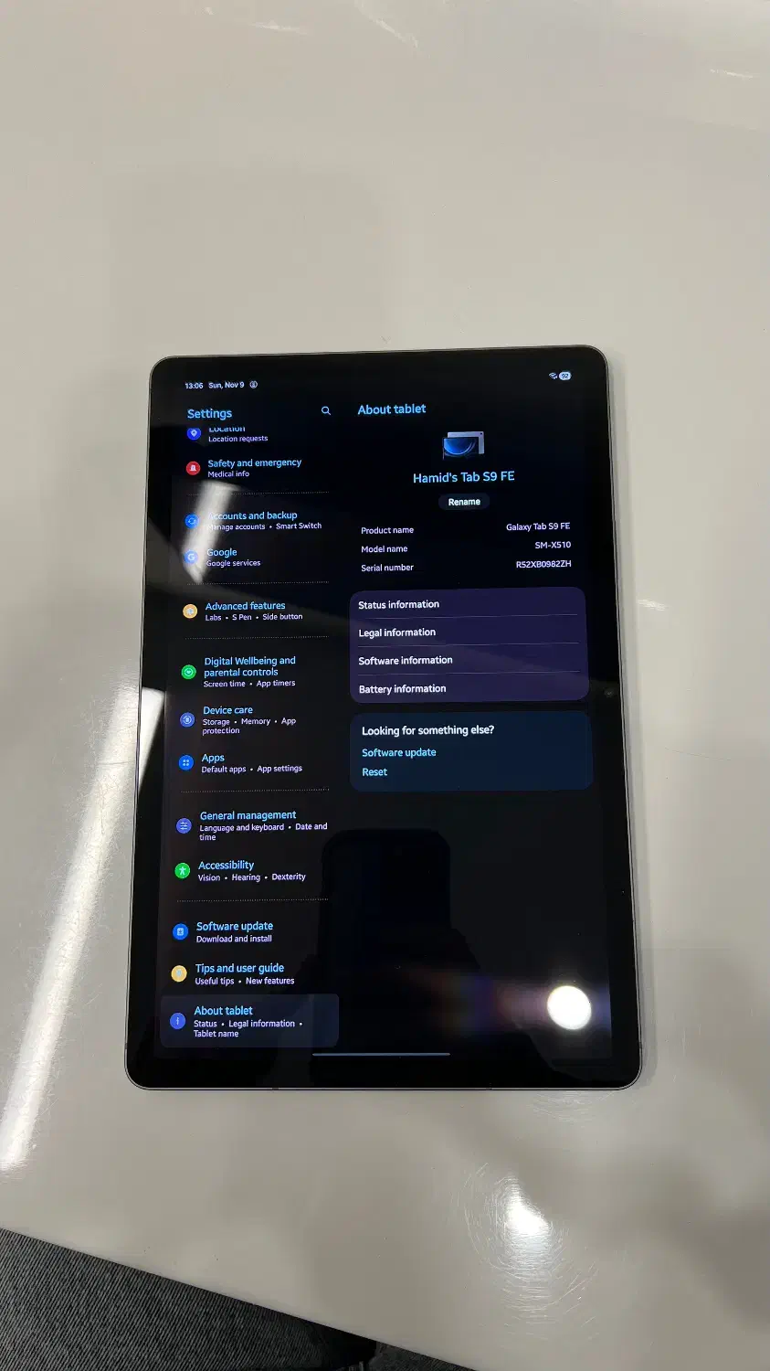 تبلت سامسونگ Tab S9 FE|تبلت|تهران, شهرک غرب|دیوار
