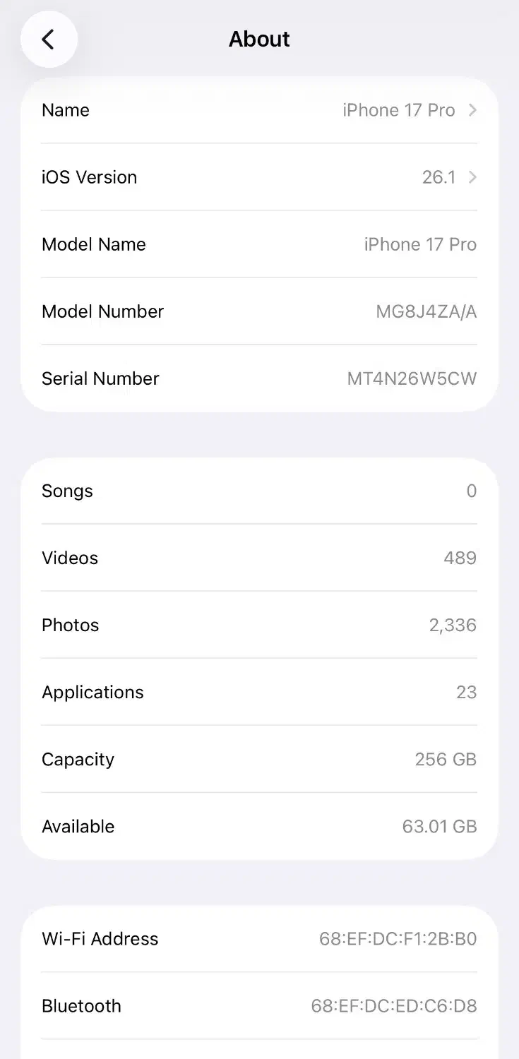 آیفون iphone17pro zaa 256G|موبایل|بجنورد, |دیوار