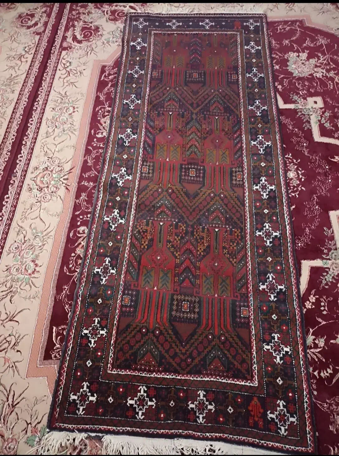 قالیچه دستباف|گلیم، جاجیم، گبه|زاهدان, |دیوار