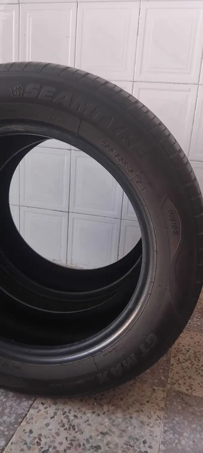 لاستیک سایز ۱۶ فاق ۵۵ پهنای ۲۰۵|قطعات یدکی و لوازم جانبی|شهرضا, |دیوار