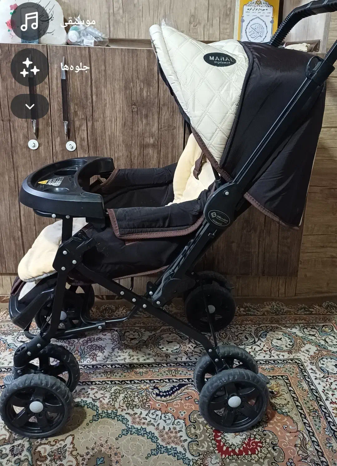 کالاسکه بچه پا به نو|کالسکه و لوازم جانبی|خمینیشهر, |دیوار