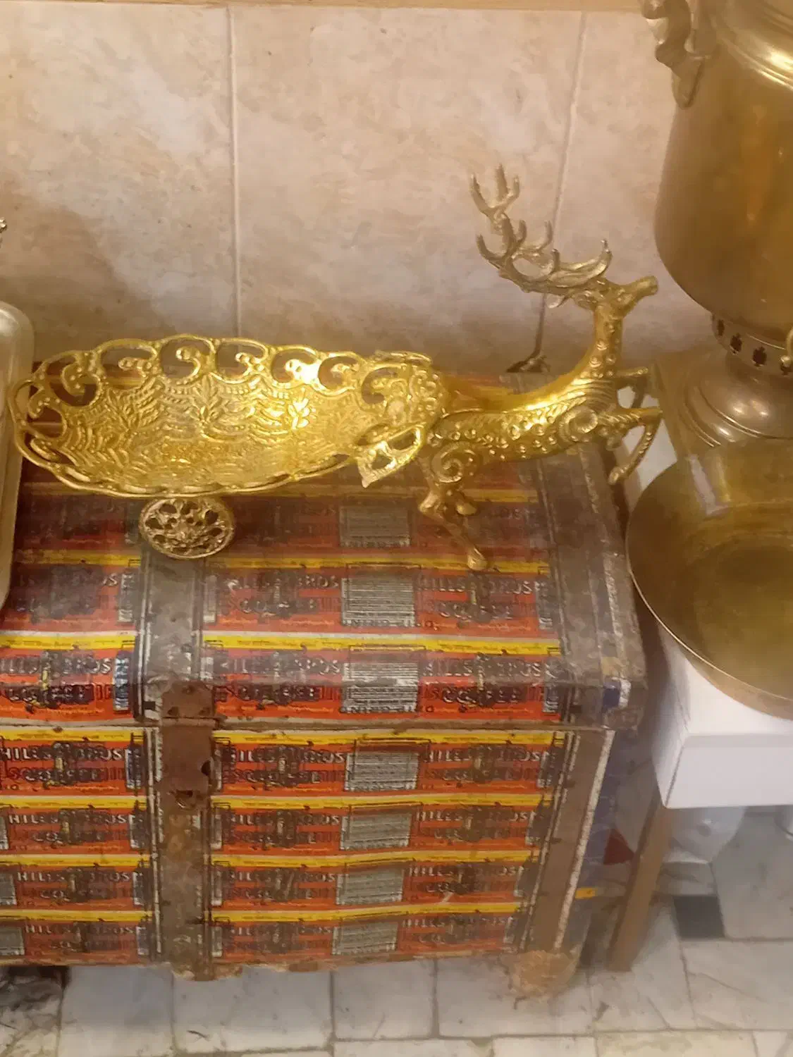 جا میوه ای برنزی|کلکسیون و سرگرمی|قم, شهرک مهدیه (مدرس)|دیوار