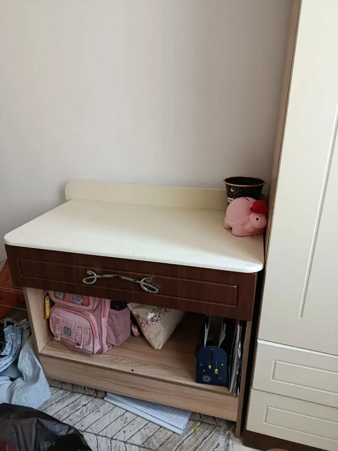 تخت کمد میز تحریر نوجوان|تخت و سرویس خواب|ملارد, |دیوار