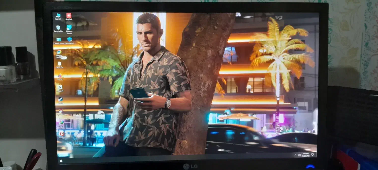 مانیتور 24 اینچ ال جی|قطعات و لوازم جانبی رایانه|رشت, معلولین|دیوار